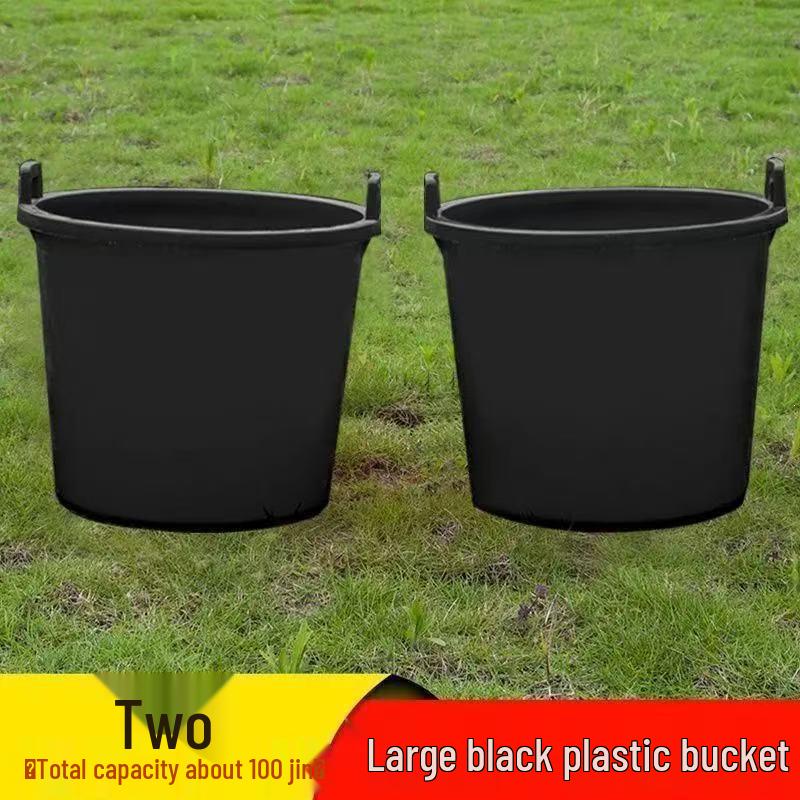 Durable Round Plastic Bucket for Watering Vegetables & Collecting Well Water