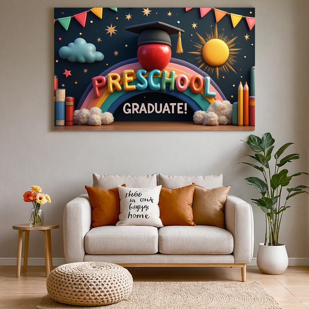 Graduation Decoration Star Pattern Preschool Graduate Graduation Banner Decoration Graduation Theme For Educational Events