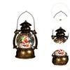 Christmas Music Box Figurine Portable Kids Gift Decor Lighted Globe Lantern