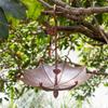 Umbrella Bird Feeder Garden Patio Hanging Metal Crafts