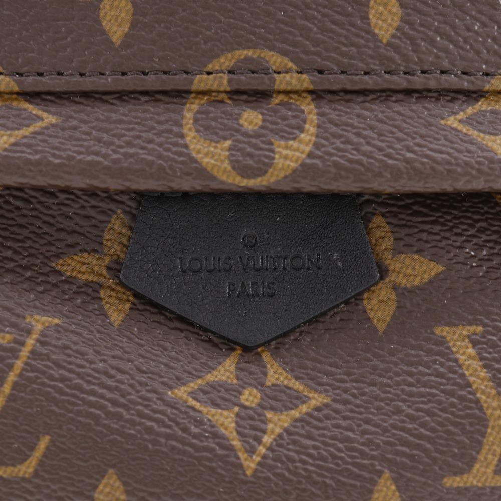 LOUIS VUITTON Palm Springs Backpack MINI Backpack Daypack M44873 2WAYShoulder Brown Monogram canvas Women Used