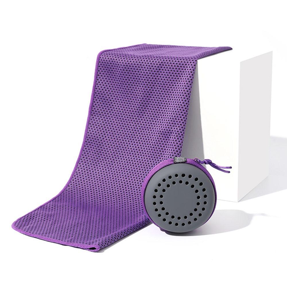 High Quality 30*80cm Cooling Towel Quick Dry Breathable Fabric Fitness Towel Storage Box Neck Wraps Portable Towel Summer Use