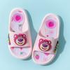 Authentic Disney Slippers for Bathing, Non-slip Children's Slippers, Summer Indoor Home Children's Shoes, Strawberry Bear Slide Sandals