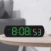 Multifunctional Large Digital Alarm Clock with Mirror Display Loud Alarm Tabletop Design and Jump Seconds Function for Bedrooms