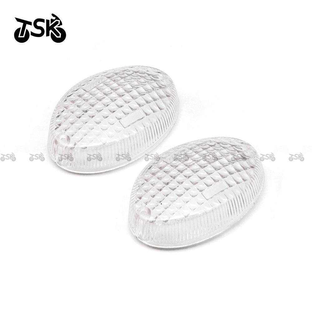 For Kawasaki Z650RS KLX125 KLX300 D-Tracker 250 2pcs Motorcycle Turn Signal Lens Indicator Lenses Cover Plastic For YAMAHA XT660