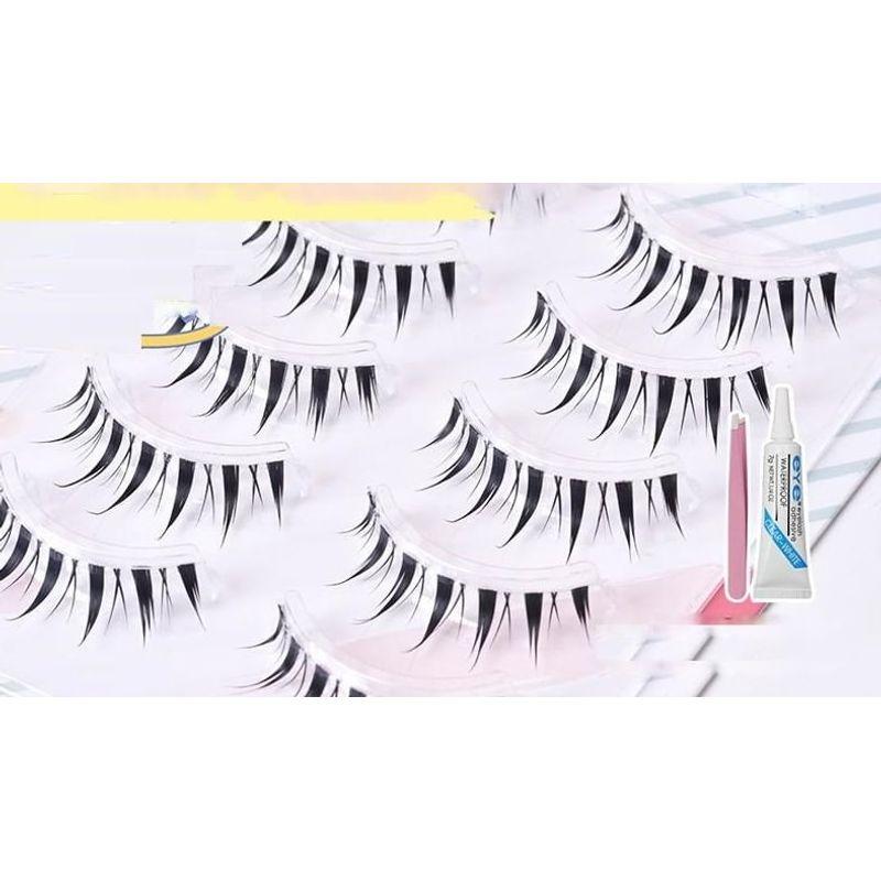 Candy Drop - Set of 5: Falsche Wimpern + Applikator + Kleber