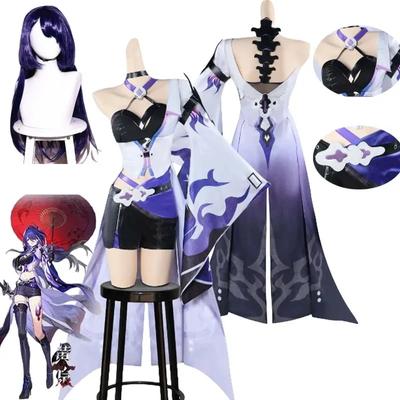 Acheron Cosplay Kostüm Honkai Star Rail Huang Quan Cosplay Kleid Outfit Perücke Halloween Event RolePlay Anzug Party Prop Frauen