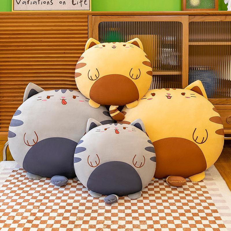 Nuevo Cojín Almohada de Pastel de Gato Divertido Peluche de Gato Muñeca Regalo de Vacaciones para Niña Niño