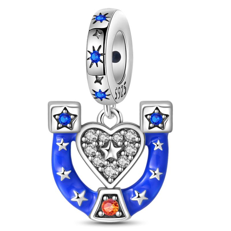 Original Copper Charm Beads Glowing Luminous Lantern Angel Magic Cat Jungle Pendant Bead For Bracelet Charm Jewelry