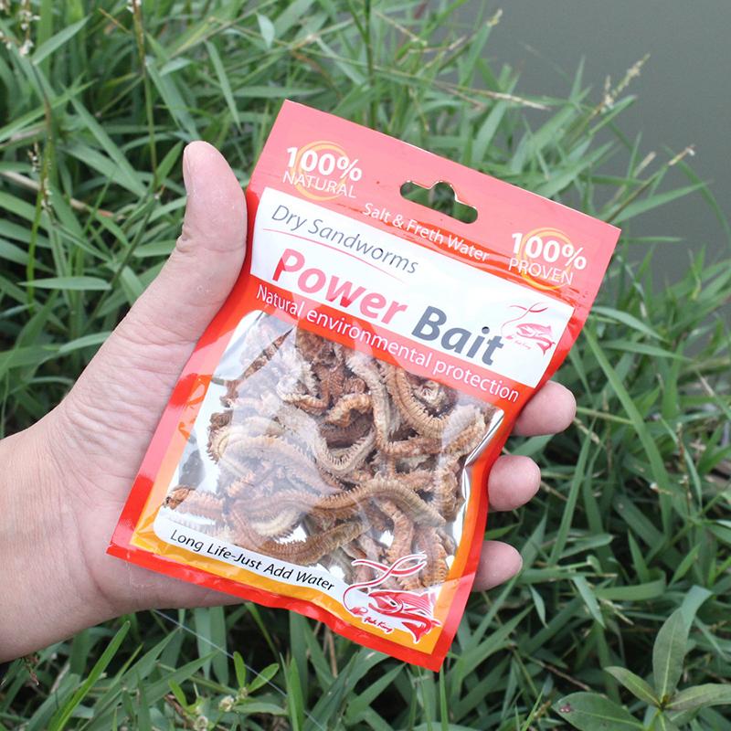 Natural Dry Sandworm 10G Fishing Lures Outdoor Angling Tournament Seductive Food Carp Catching For Winter Ice Sea Fishing