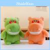 Animal Stuffed Hippo Plush Toy Cartoon Bow Doll Multiple Colors Gift Children