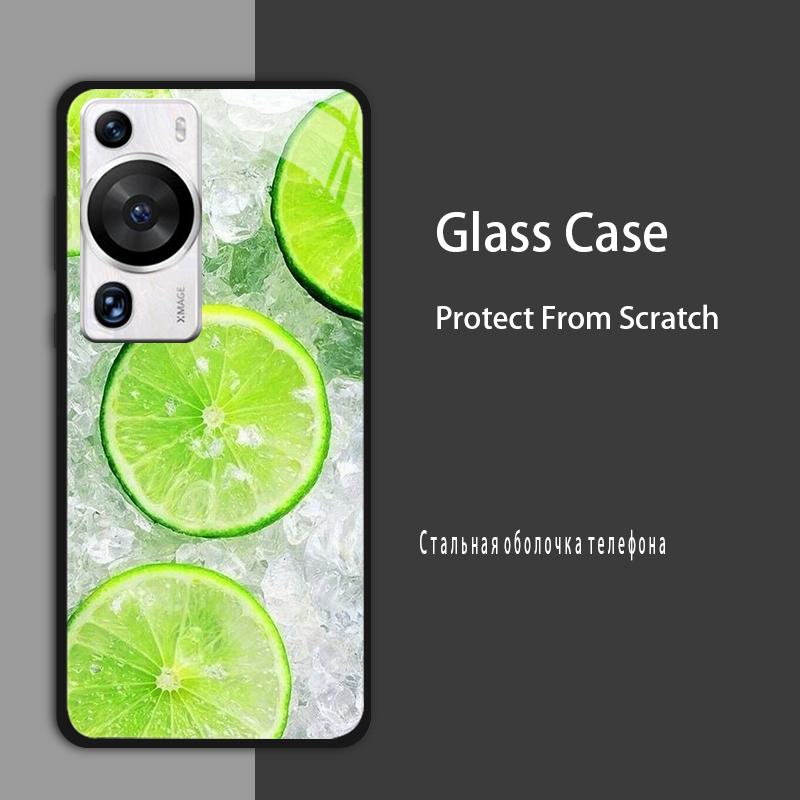 

Tempered Glass Phone Case For Huawei P60 Pro Cover P60Pro Luxury Hard Back Bumper for Huawei P60 Pro Marble Painted Coque Bumper For Huawei P60 Pro