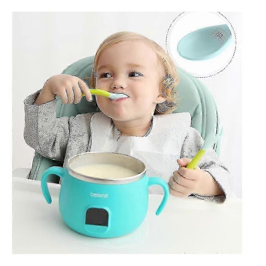 Baby Utensils Spoon Fork Set Easy Grip Heat-resistant Bendable Bpa Free