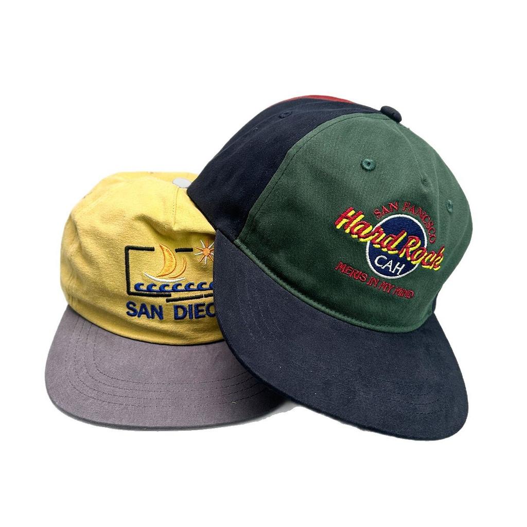 American Embroidered Alphabet Baseball Cap Men'S And Women'S Sunshade Contrasting Color Hip-Hop Flat-Brimmed Cap