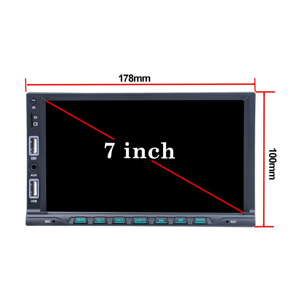 TOYOUSONIC 7 inch Car Radio Carplay Android Auto Multimedia Player FM AUX Input BT TF Mirror Link Universal 1 Din MP5 Head Unit