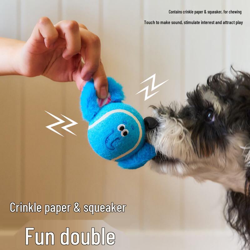 ZEZE Fruit and Vegetable Knot & Tennis Ball Interactive Pet Toy