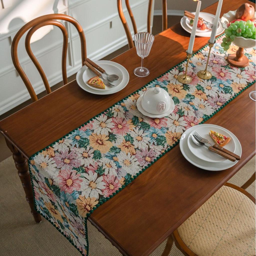 Table Runner Cotton Table Runner Cotton Linen Tablecloth Mat for Dining Table TV Cabinet Center Table