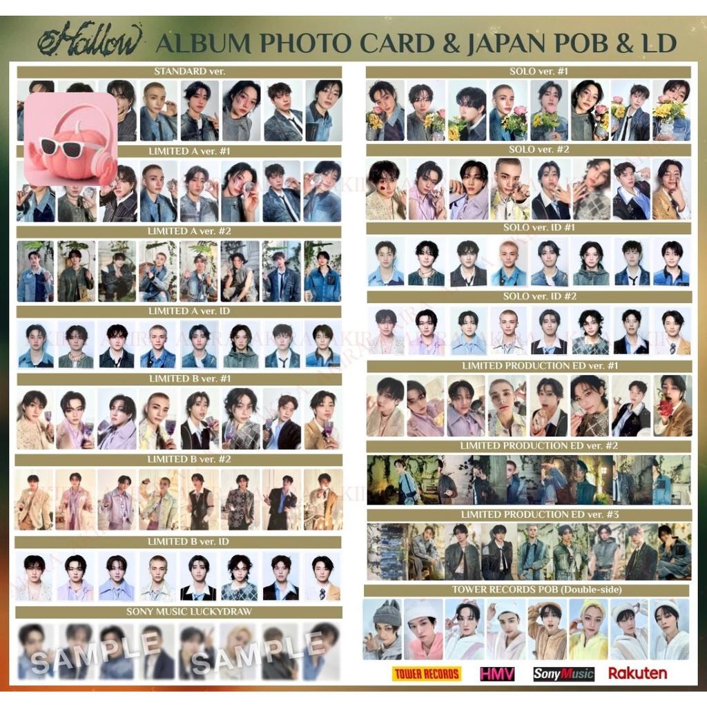 STRAY KIDS JAPÓN 3er MINI ÁLBUM Hollow TARJETA FOTOGRÁFICA DEL ÁLBUM POB DE JAPÓN LUCKYDRAW