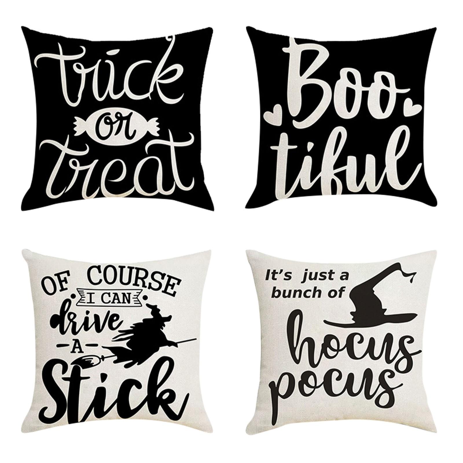 18x18 осенние наволочки, декоративные наволочки на Хэллоуин, кленовые автомобильные льняные наволочки для домашнего декора дивана, 4 шт. One Size