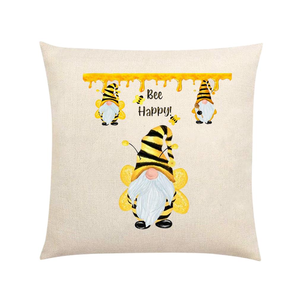 Honeybees Decorative Square Cushion Cover Cases for Sofa Couch Bedroom