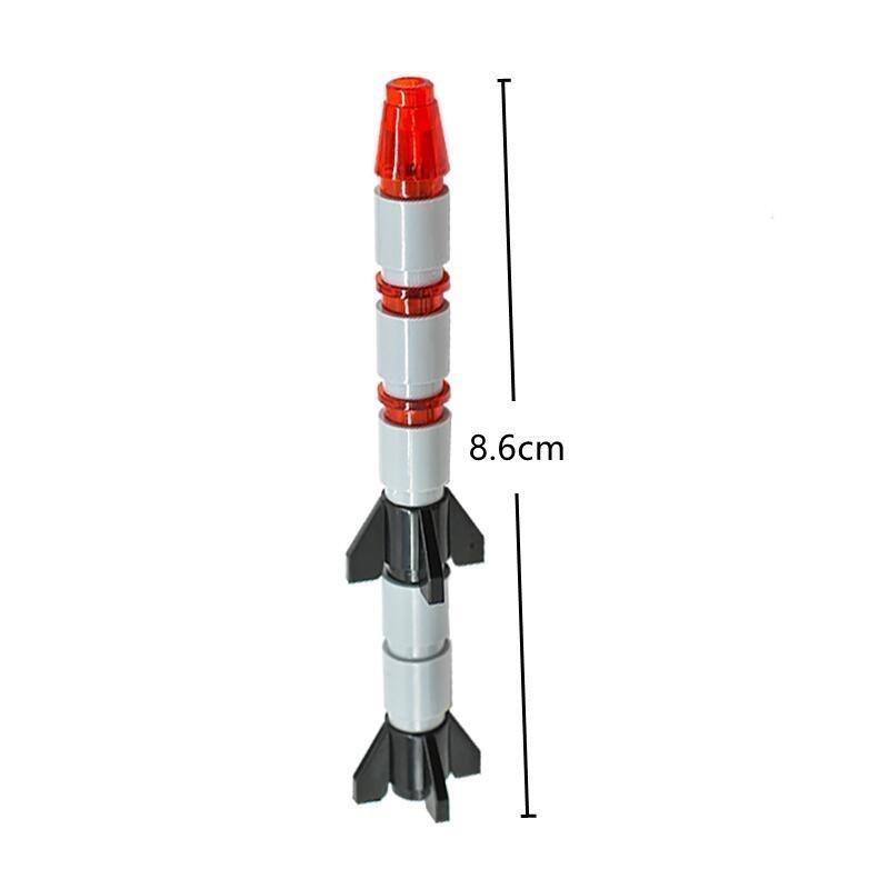 MOC Building Blocks Rocket Launcher Missile Modelling Cannonball Decoration Modification Technical Parts Compatible with Legoeds