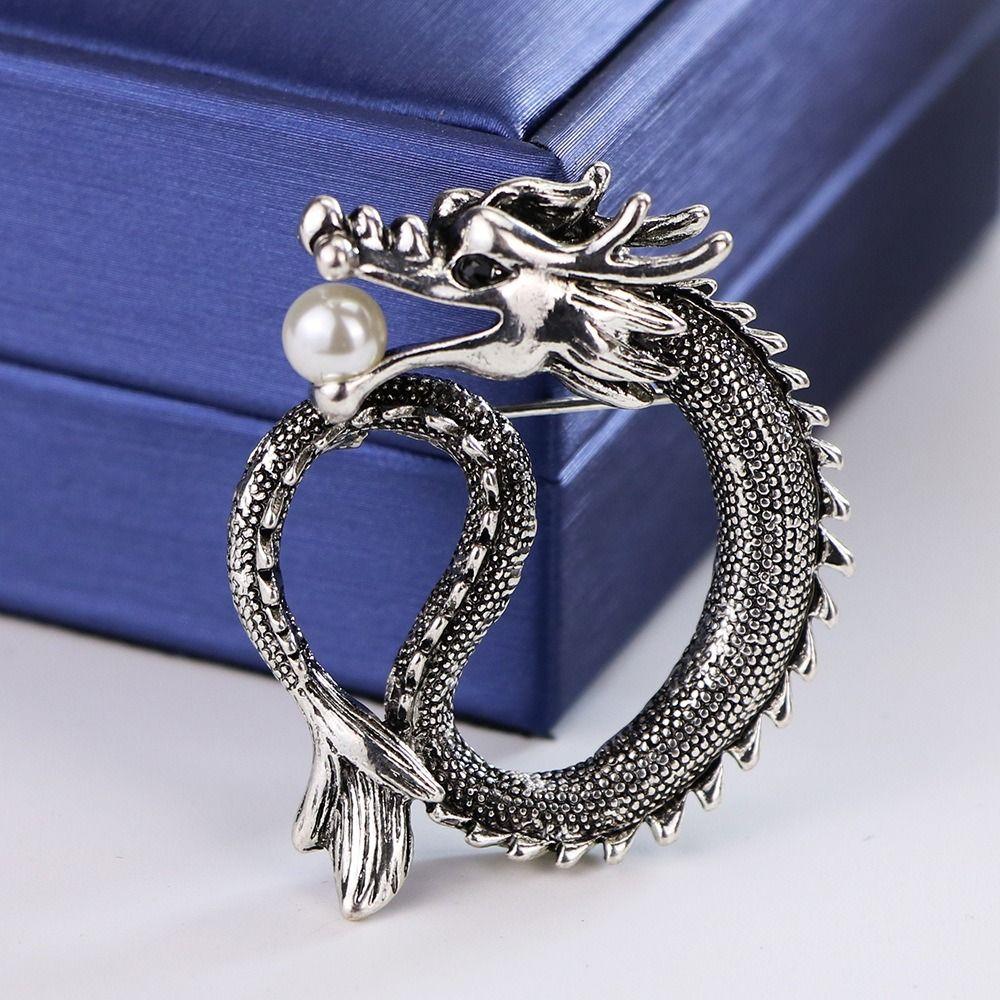 Dragon Dragon Totem Brooch Vintage Fly Dragon Brooch Jewelry Gifts Dragon Brooch Pins  Women