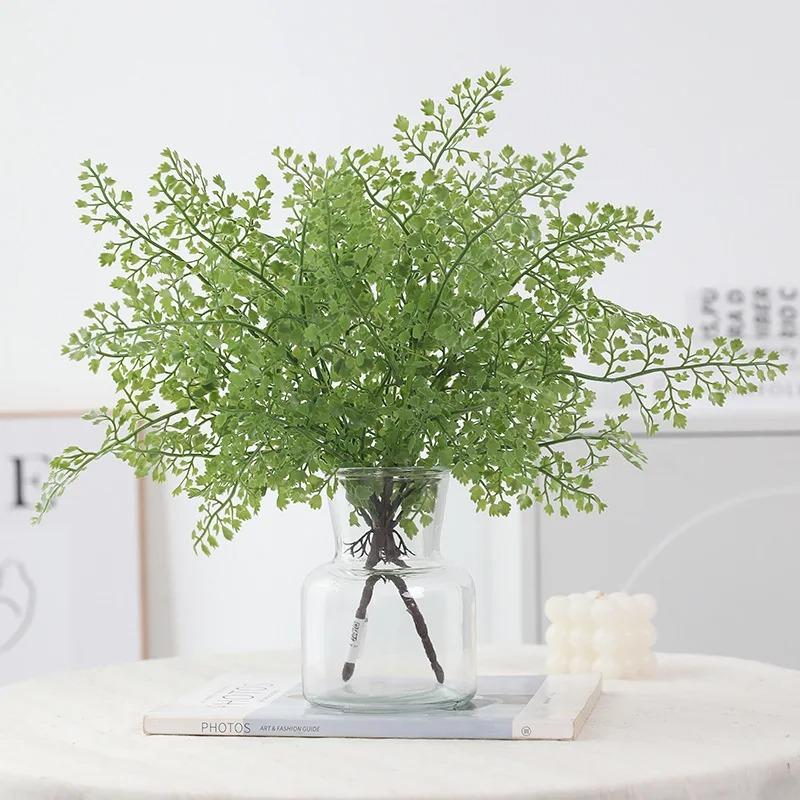 40cm Kunstmatige Plastic Varenplanten Gesimuleerde Groene Planten voor Buiten Tuin Kantoor Bruiloft Decoratie Huis Kamer Decoratie