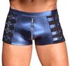 Eclino Metallic Blue Zip Boxer Shorts - NEK - Sexy Boxer Shorts