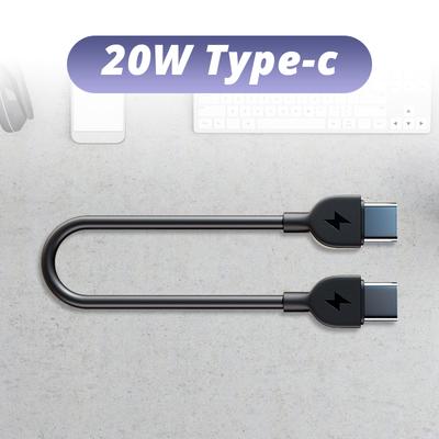 USB C til USB C-kabel Nøkkelringtype Type C-lader 60W Hurtigladekabel for iPhone 15/16 Samsung S24 Note 20 iPad Pro
