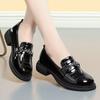 2025Spring and Autumn Hot-Selling Women's Loafers Mid-Heel Slip-On Lazy Shoes Casual Low-Top Fashion Single Shoes