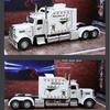 Масштаб 1/24 Peterbilt 389 Важкий Вантажний Автомобіль-Тягач Іграшкова Модель Зі Сплаву Лита Звук Світло Модель з Відтяжкою Вантажівка Іграшка для Хлопчиків Подарунки Колекція