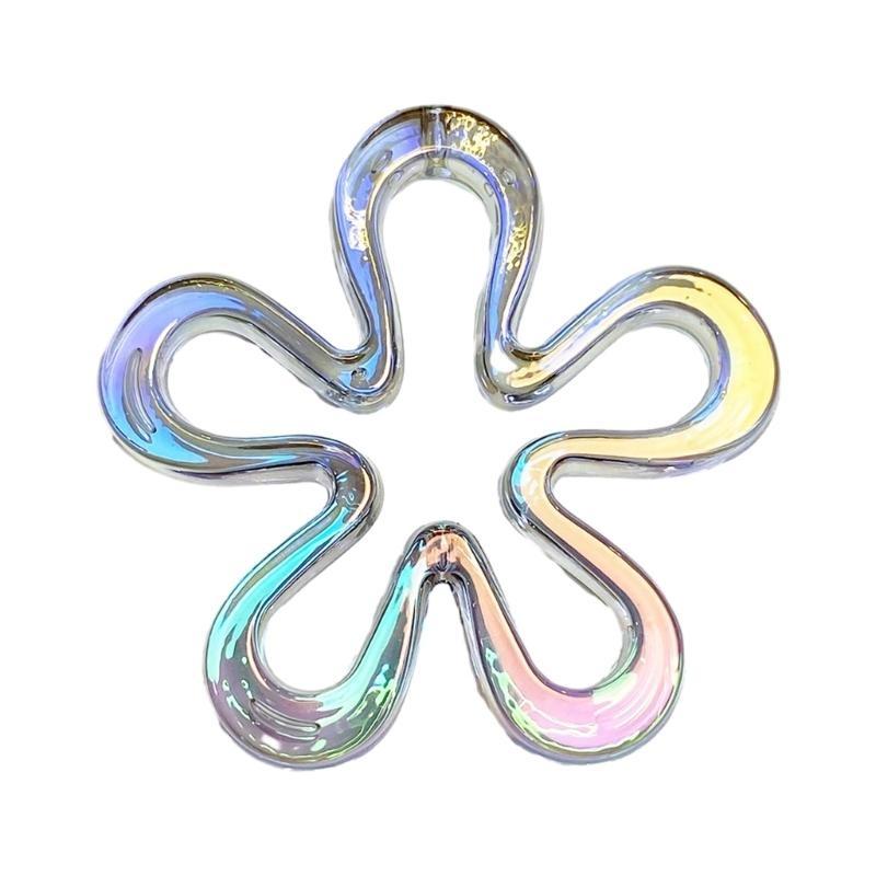 A52E Acrylic DIY Necklace Supplies Flower Pendants Flower Jewelry Making Accessories