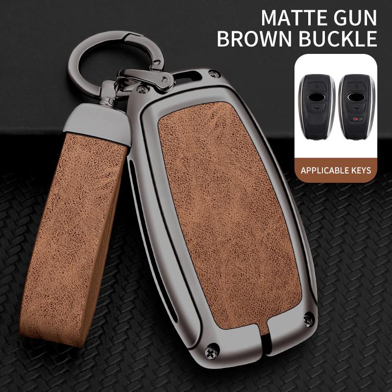 New Zinc Alloy Car Key Case Cover Protector Shell For Subaru Brz Sti Xv Sv Forester Legacy Outback Crosstrek Impreza Wrx Ascent