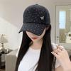 Sequin Sport Peaked Hat Adjustable Summer Sun Hat Simple Mesh Baseball Hat  Running