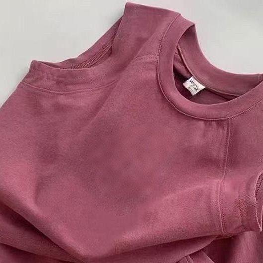 

Детская футболка с коротким рукавом и шорты из чистого хлопка LBB Летний модный мультяшный комплект-двойка для мальчиков и девочек 140