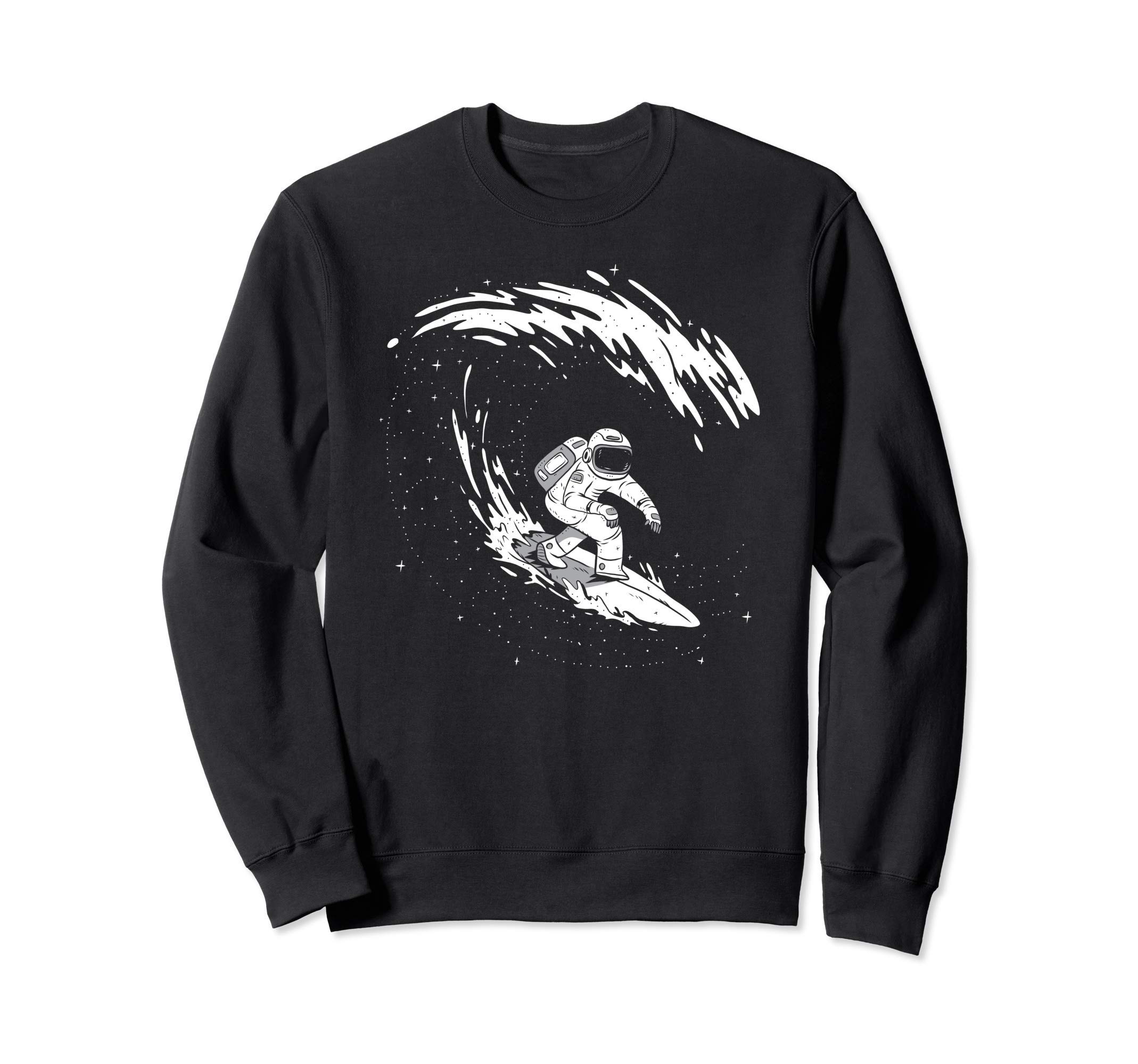 

Astronaut Surfing Spaceship Galaxy Costume Gift Sweatshirt чёрный