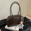 Premium Portable Bowling Textured Bag New Women's Bag Versatile Shoulder Underarm Bag Handbag