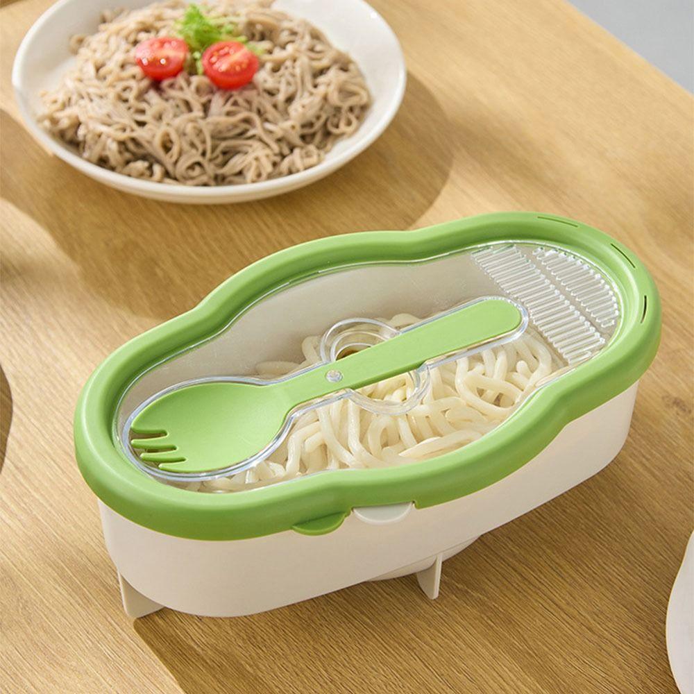 Transparent Microwave Pasta Cooker Non Sticking Heat Resistant Food Container With Strainer Large Capacity Kitchen Storage Box