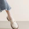 Platform loafers women's spring 2025 new fashion versatile women's single shoes retro British style low heel small leather shoes