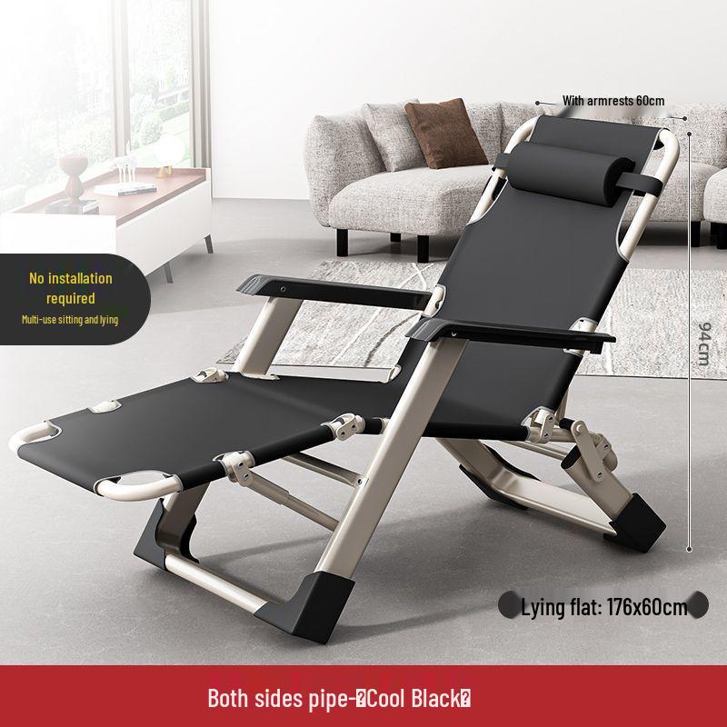 Reclining Foldable Lounge Chair for Napping, Office, or Home Use