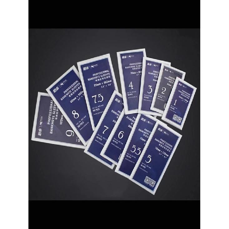 50Pcs/Bag PCCB High Quality Professional Stamps Banknotes Sleeves Collection Protect Bag
