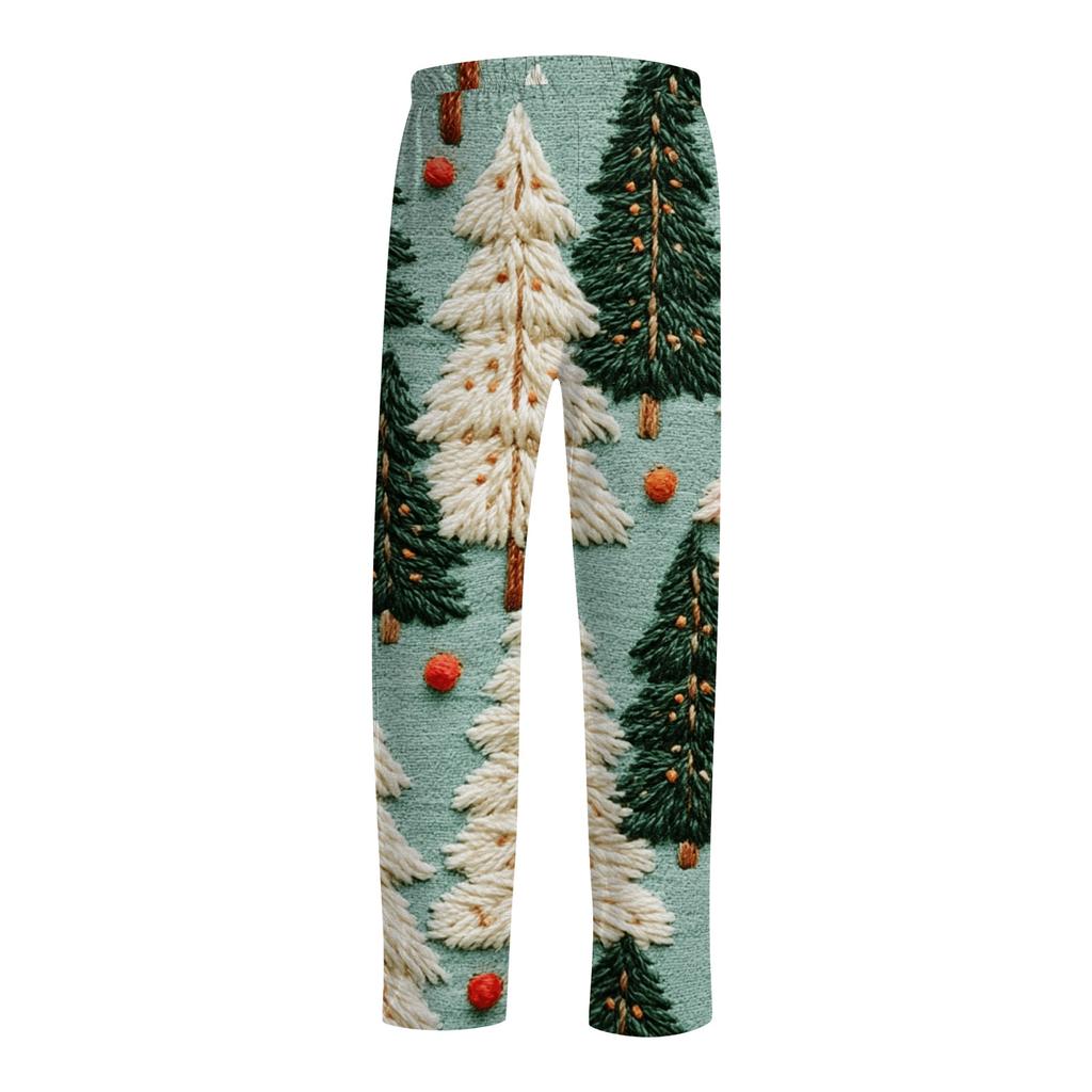 Herren Pyjamahose mit Weihnachtsdruck für Freizeit und Schlaf