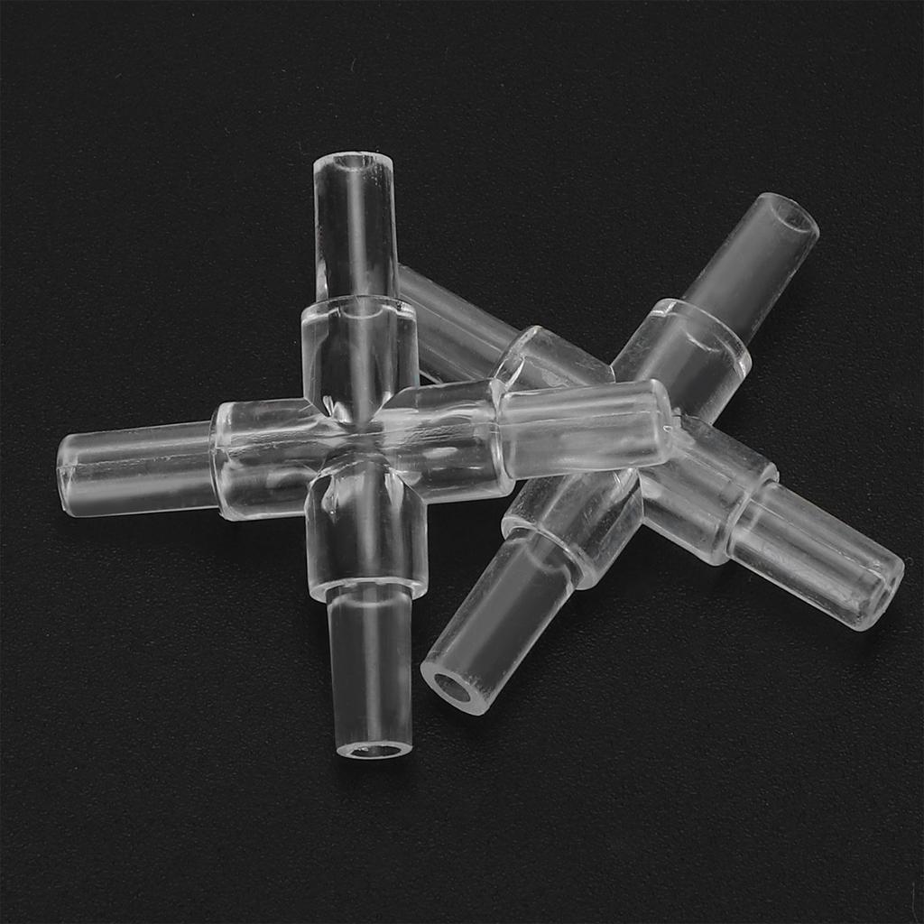 30pcs 4MM Aquarium Fish      Tubing Splitter L Shape 3 Way 4 Way Adapter Connector
