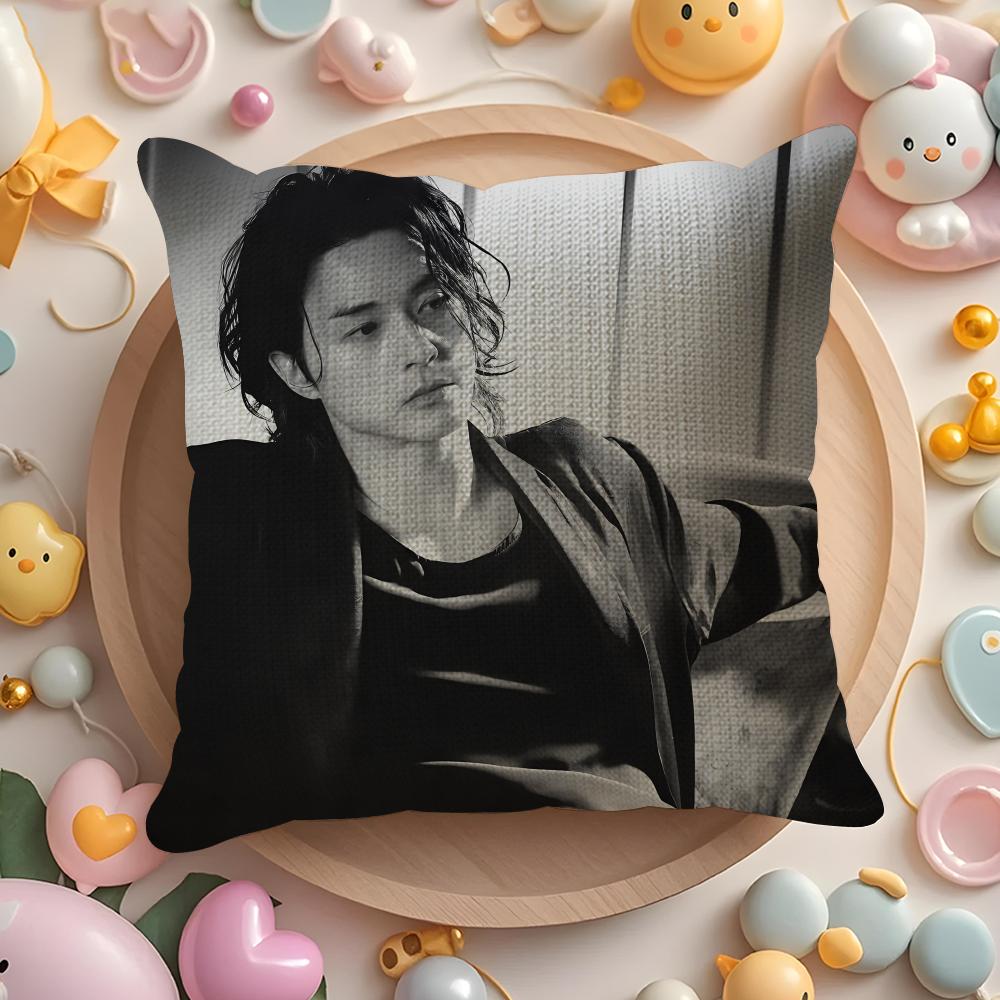 K-Kim Ji H-Hoon Pillow Case Pattern Printed Pillowcase for Living Room Sofa Cushion Cover & Bedroom Decor