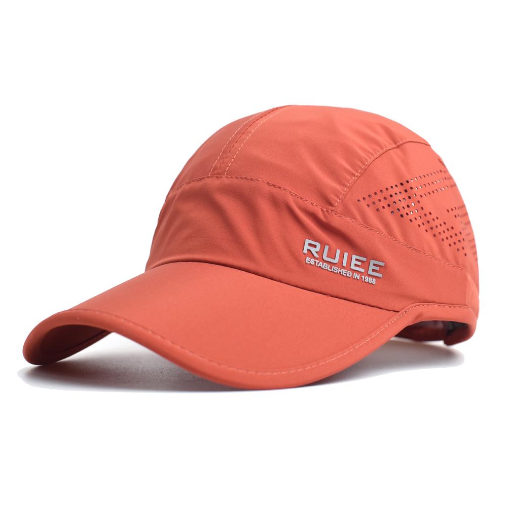 Lente Zomer Buiten Ademend Sport Baseballpet Mannen Vrouwen Zacht Sneldrogend Papa Hoed Verstelbaar Trucker Stijl Lage Profiel Pet Adjustable 56-59 cm oranje