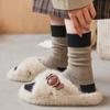 Chaussettes en laine unies polyvalentes simples chaudes Chaussettes d'hiver tendance épaisses