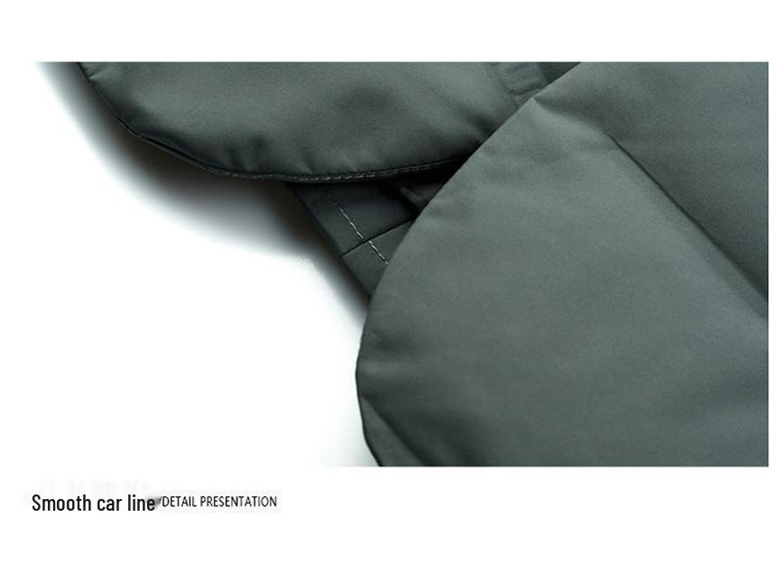 Men's Warm Down Jacket with Detachable Collar - Autumn/Winter Casual Fashionable Suit Style, Fake Two-Piece Design.