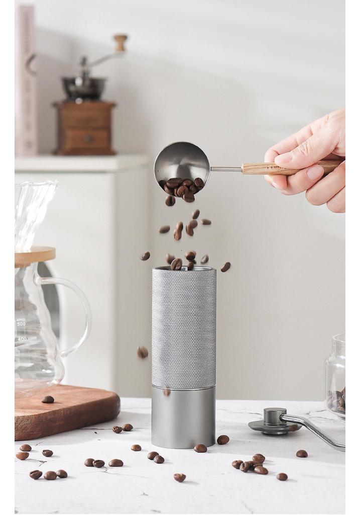 Portable Manual Coffee Grinder - Stainless Steel Burr for Pour-Over