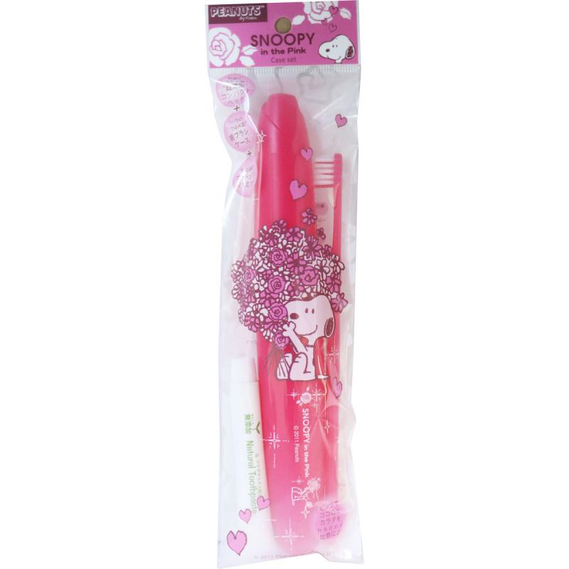 

Snoopy in the rose pink case set
