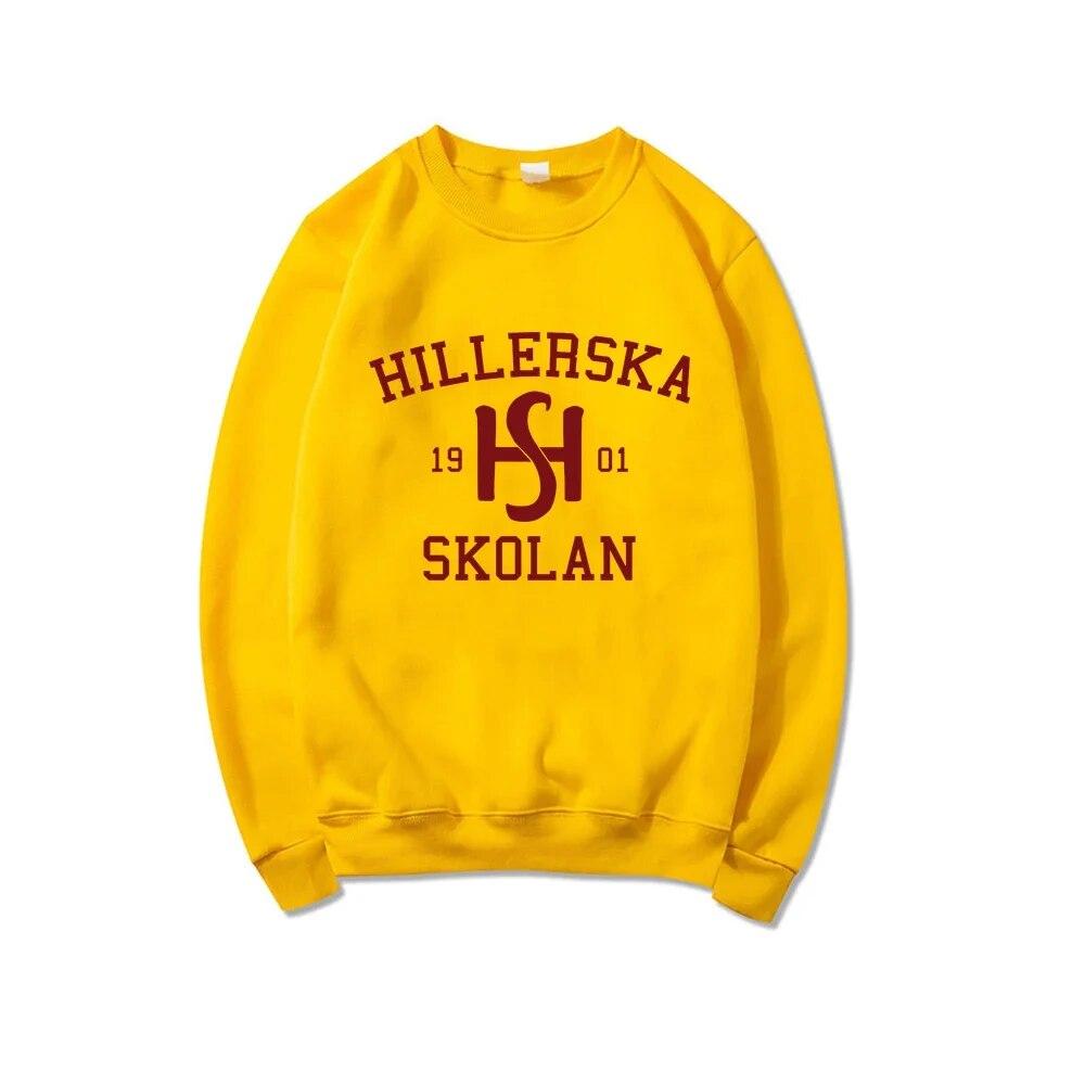 Mikina Young Royals Hillerska Skolan Mikina s kapucí Hillerska Skolan Dámské Mikiny s dlouhým rukávem Mikiny s kapucí Grafické Mikiny Streetwear Topy